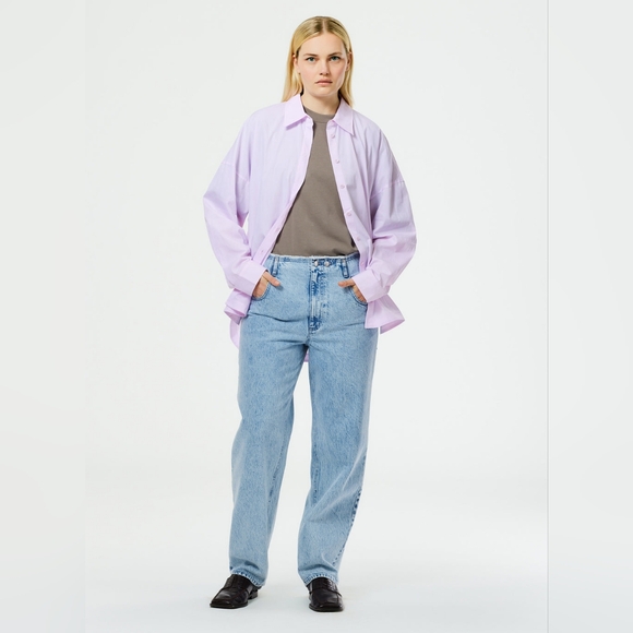 Tibi Size 32 Acid Iceberg Denim Newman Jean - Picture 4 of 16